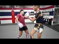 Sparring Japanese Muay Thai Champion (Breakdown)