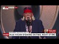 Watch the moment Hulk Hogan sends RNC crowd wild in fiery Trump speech