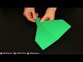 HOW to make a fast paper airplane that flies far - origami plane jet [METOR]