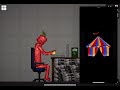 apple man typing while clown music is playing then gets blown up