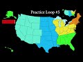 Learn all 50 States in about 20 minutes practice loops, anyone can do it.  Chapters in description.