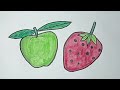 Learn to Draw Fruits | Kindergarten children's fruit drawing