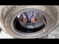 Intelligent Mechanic Repair A Huge Tire Sidewall Cut With Amazing Skills, Tire Retreading