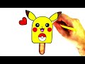 COMMENT DESSINER PIKACHU FACILE - COMMENT DESSINER DE LA CRÈME GLACÉE