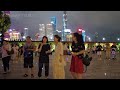 4K工作日的上海外灘夜景，井然有序，繁華昌榮，Shanghai，China