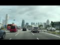 Singapore 4K - Tropical Skyline - Driving Downtown