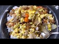 How to make Fried Chicken Fried Rice  🍗 🍚 🥕 🧅 🍳  Good Hood Food || CaveMan Kitchen S1E2 🔥
