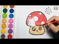 Drawing and Coloring Mushroom For Children, Drawing and Coloring Kids and Toddler #10 #howtodraw