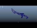Modeling The Shadow Blade from Dota 2 for PressTube
