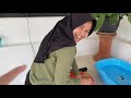 REAKSI ANAK KUCING MANDI JADI LUCU BANGET