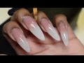 Easiest Way To Do Ombre Nails WITHOUT an Airbrush OR Sponge🤔Beginner Friendly Gel X Nails Tutorial