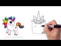 How to Draw a Unicorn Cake Easy