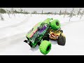 Monster Jam INSANE Racing, Freestyle and High Speed Jumps #50 | BeamNG Drive | Grave Digger