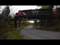 Chasing CN L539 out of Ishpeming MI; Back Road Rail’in!