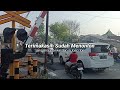 RAILWAY CROSSING, PALANG PINTU PERLINTASAN KERETA API Jalan Hasanudin Stasiun Semarang Ka Container