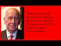 Sir Bobby Charlton - Standout Quotes About Sir Bobby Charlton