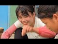 Vietnamese girl uses rocks to block streams to catch fish, turtles, and frogs