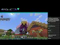 Minecraft Bedrock Chill gathering materials and light building