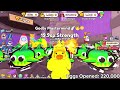 I Opened NEW WORLD RECORD Number of INSANE Pet Eggs in Arm Wrestling Simulator!