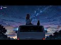 ✨ Night Lofi Chill: Study and Relax with Stargazing Girl and Cat under Meteor Shower 🌙🐱💫