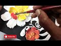 Abstract flower designs/wall putty craft ideas/putty works/claycrafts