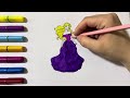 Dress Up Barbie and Barbie Characters Coloring with Sticker Book | painting and drawing for kids |