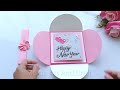 How to make Envelope New Year Card//Handmade easy card Tutorial