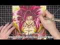DRAGON BALL GT | Drawing Gogeta Super Saiyan 4 (ssj4) | Time-lapse