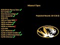 2024 Missouri Tigers Football Predictions
