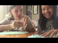 Not a gymnastics challenge😁 us playing with slime