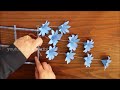 5 Beautiful Paper Flower Wall Hanging- Paper Craft - Paper Flower