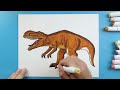 How to Draw TREX from JURASSIC WORLD DOMINION