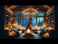 Find Bliss in the Harmony of a Roaring Fireplace and the Gentle Whispers of a Snowstorm