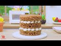 Satisfying Miniature Rainbow Heart Jelly Cake | Miniature Dessert Ideas Cakes