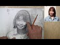 Charcoal portrait drawing step by step