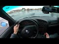 POV: MODIFIED BMW E36 M3 STREET DRIFTING IN THE RAIN