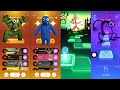 Rainbow Friends - Green vs Blue vs Orange vs Purple | Tiles hop