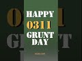 What is GRUNT DAY?! Celebrating our Marine Infantrymen! #GruntDay #0311 #Marines #USMC #URAH #SFMF