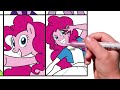 Coloring Pages EQUESTRIA GIRLS vs MY LITTLE PONY / How to color My Little Pony. MLP Drawing Tutorial