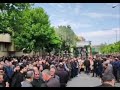 🔴حشود كبيرة في مراسم تشييع ودفن الشهيد مالك رحمتي في الجمهورية الإسلامية الإيرانية
