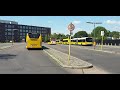 Hertzalle Betriebshof der BVG Ein und Ausfahrt aller Busse Im Hintergrund S Bahn und Fernzüge. HD