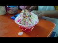 GIANT SNOW CONE WITH THE LOT (SHAVED ICE CREAM) | Bangkok Street Dessert