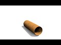 Paper pipe falling animation
