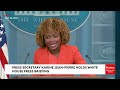 Karine Jean-Pierre Spars With Reporter Over Biden's Speaker Johnson 'Dead On Arrival' Gaffe