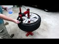 How To Remove Tire From Wheel At Home With Manual Tire Changer.