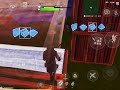 Showing my hud and my settings in Fortnite mobile