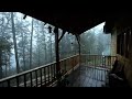 ⛈⛈Heavy Rain🌨🌨 and ⚡Thunder⚡ in the Farmhouse-Rain Storm Deep in the FOREST-Sleep-Study-Relax