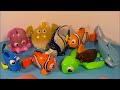 2003 DISNEY PIXAR'S FINDING NEMO SET OF 8 McDONALD'S HAPPY MEAL MOVIE TOY'S VIDEO REVIEW