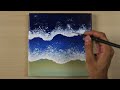 Ocean Waves Painting | Acrylic Painting for Beginners