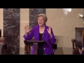 Senator Elizabeth Warren Calls for Action to Root Out Influence of Money in Politics